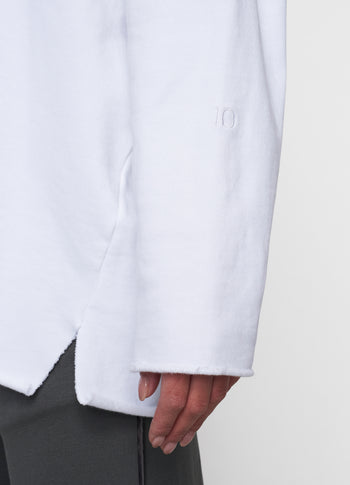 beach sweater | white