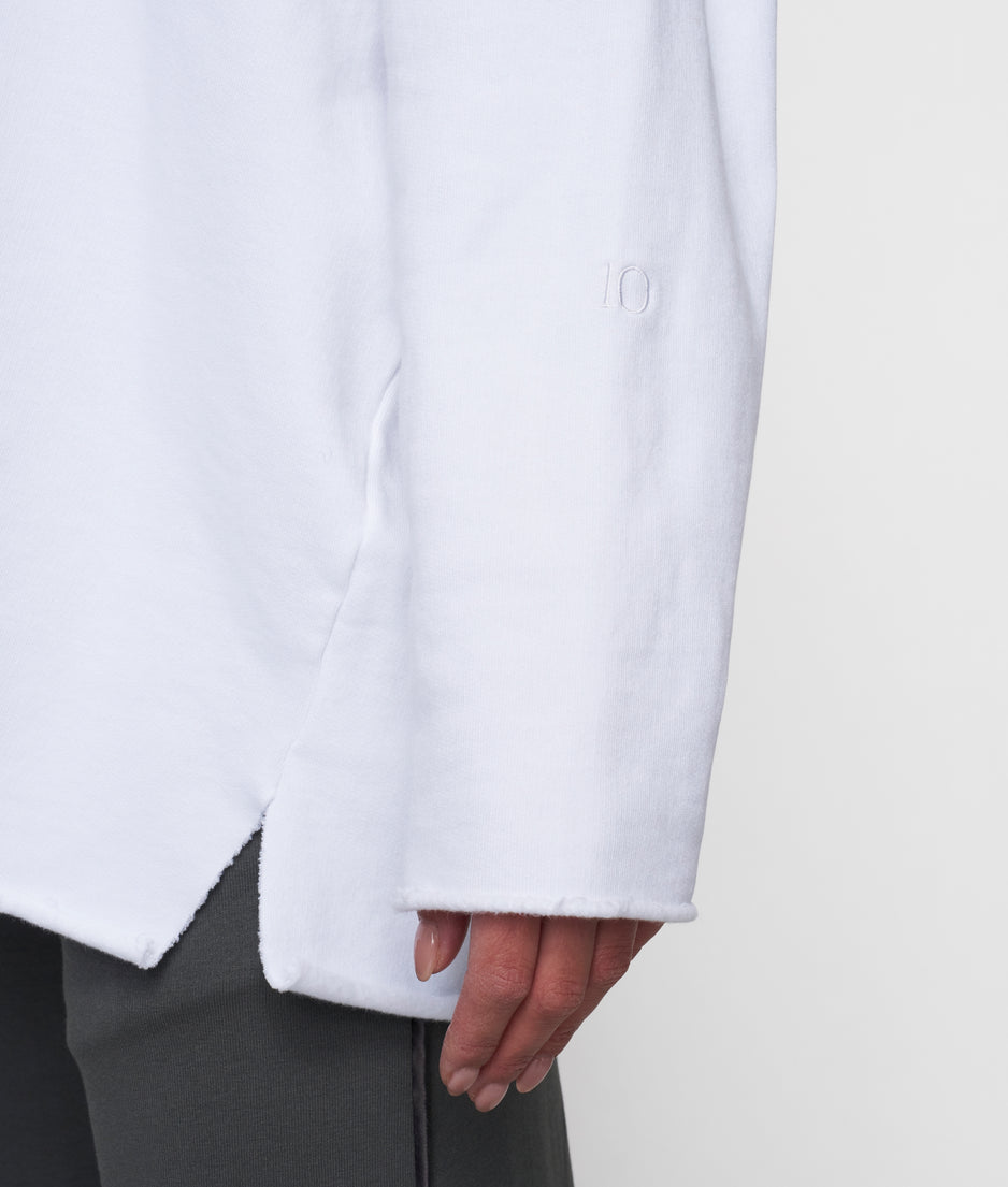 beach sweater | white