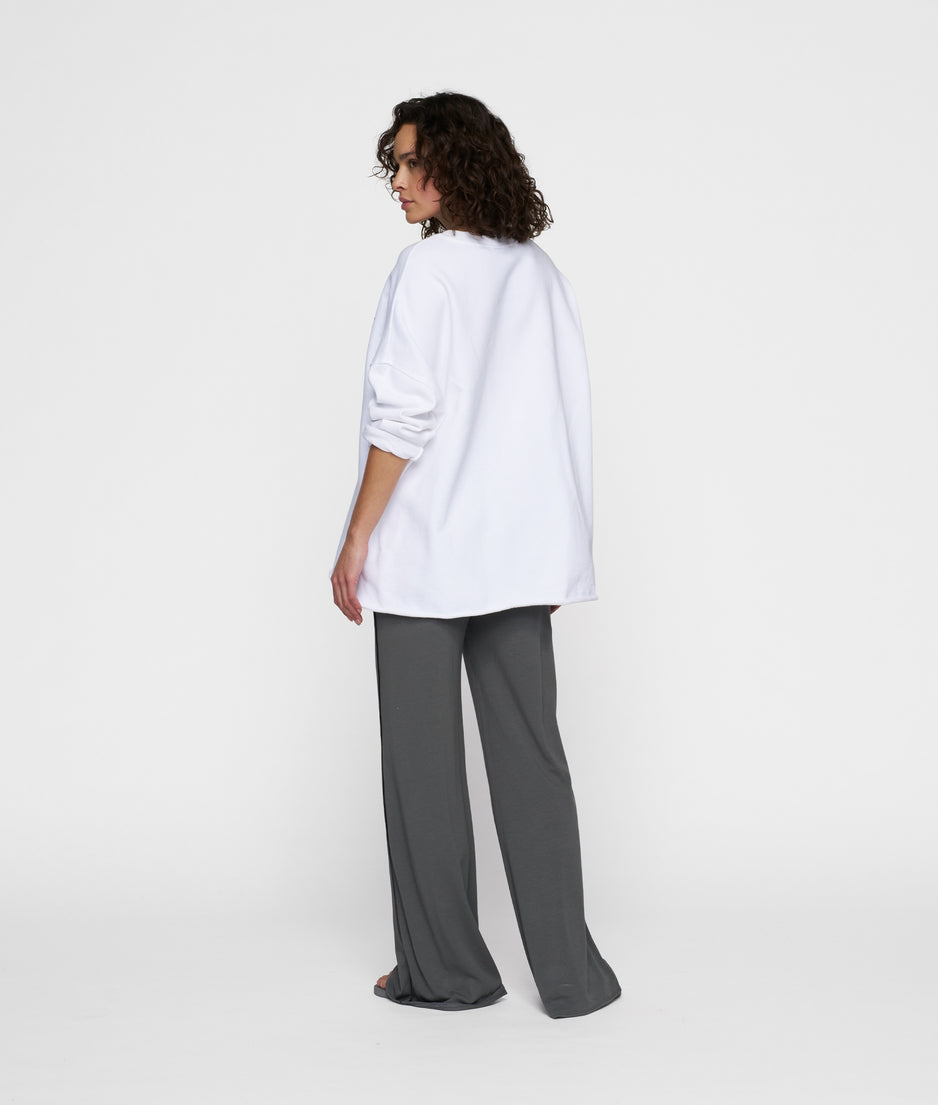 beach sweater | white