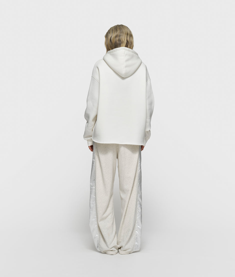 statement logo hoodie | ecru