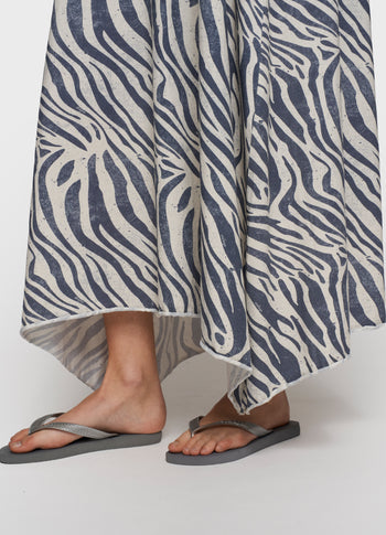 strappy dress zebra | light vanilla