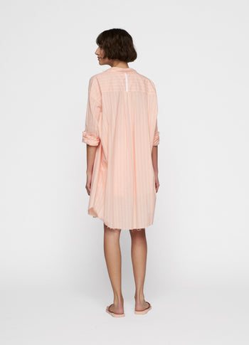 blouse voile stripes | peach