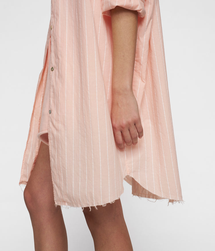 blouse voile stripes | peach