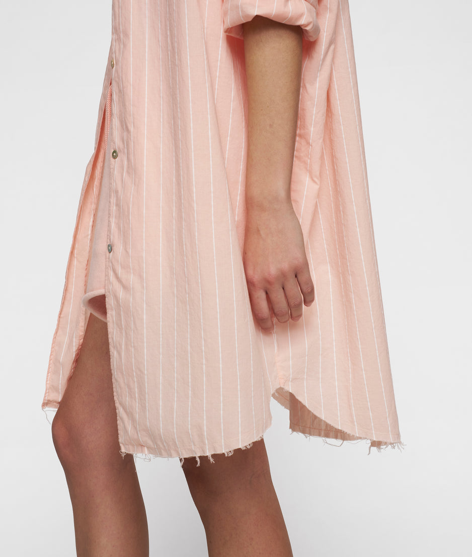 blouse voile stripes | peach