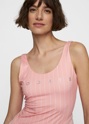 bathing suit stripes | peach