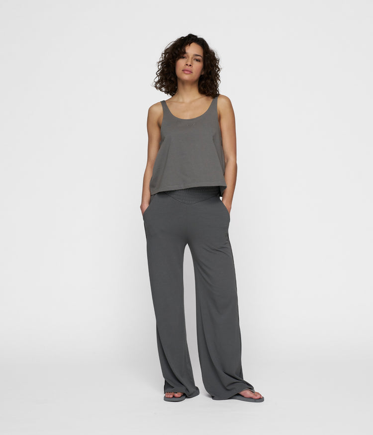 smock waistband pants | oil