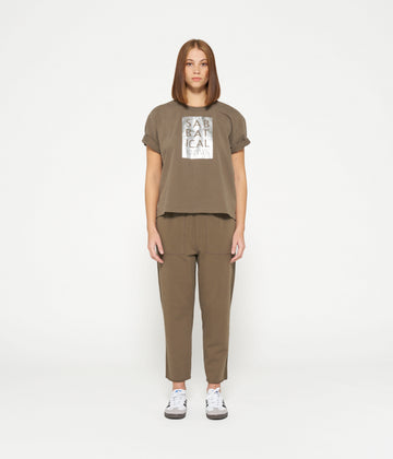 side panel jogger | dark moss