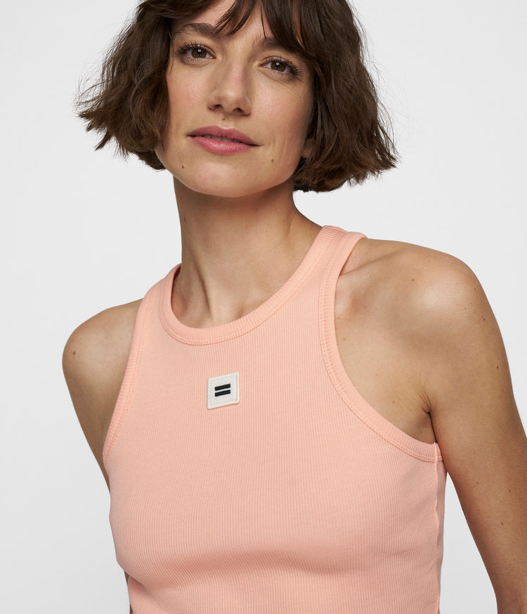 tank top rib | peach