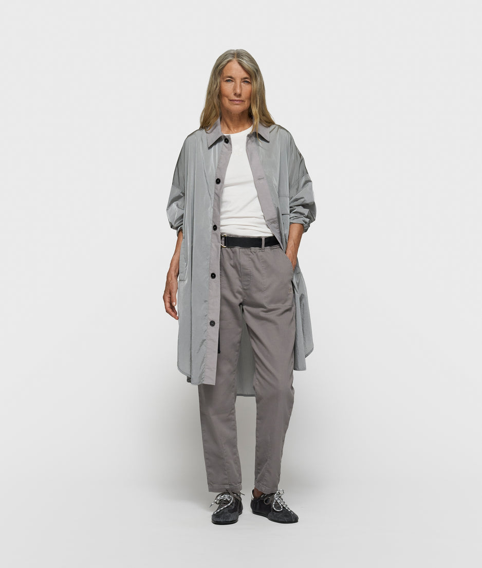 oversized shirt jacket | light graphite
