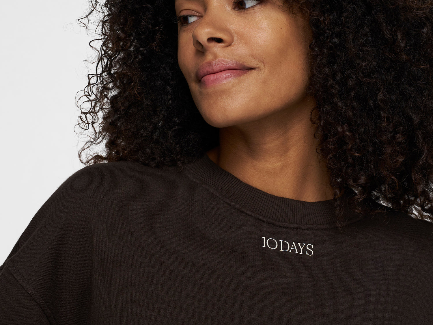 cropped sweater | chocolate