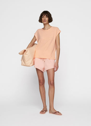tee linen | peach