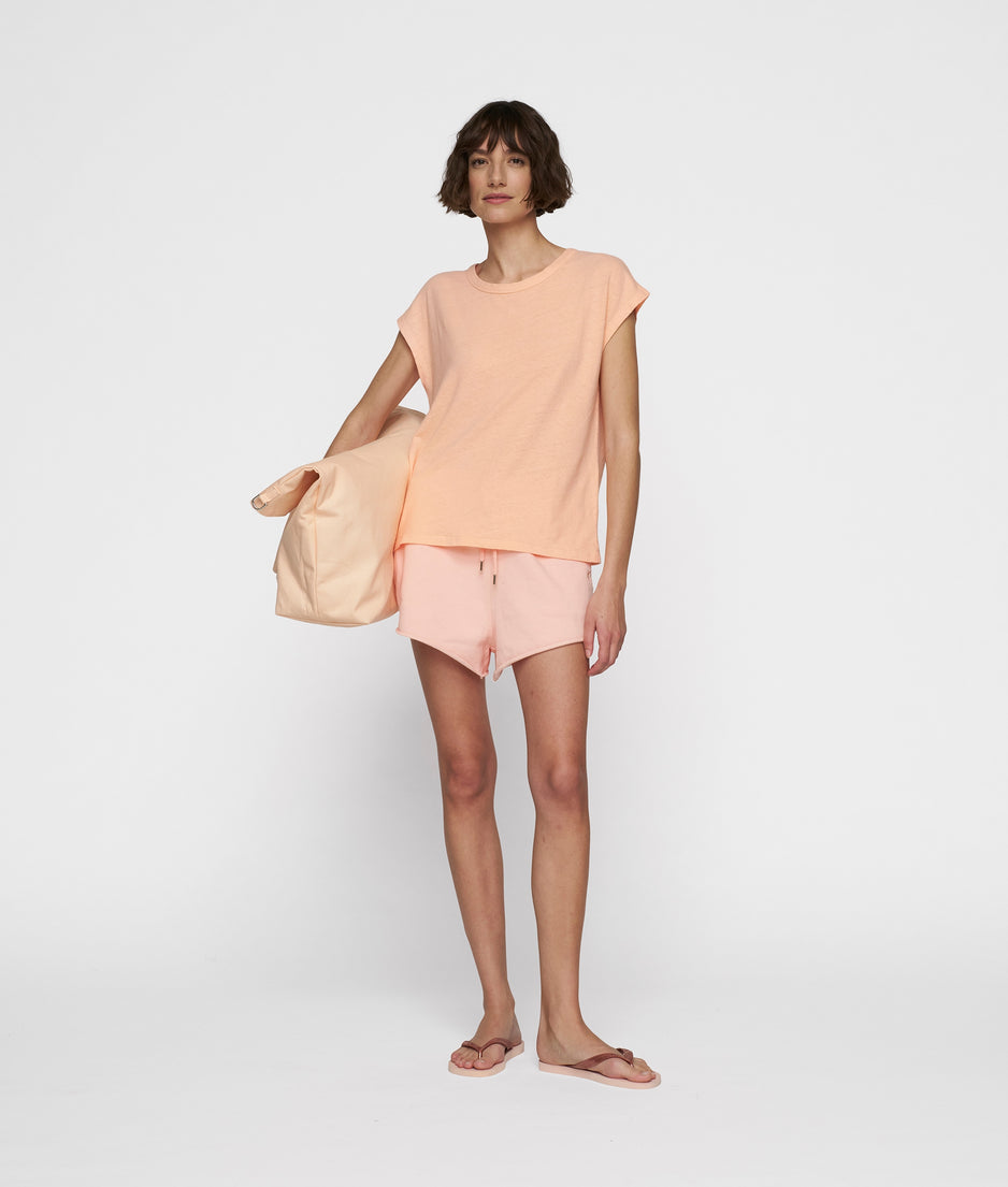 tee linen | peach