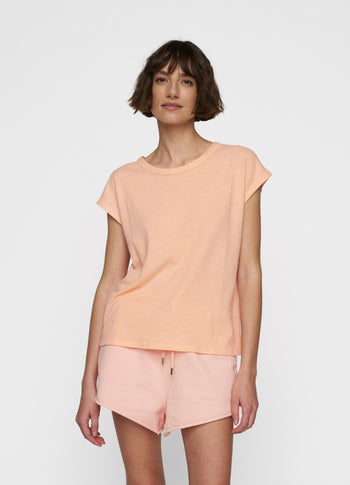 tee linen | peach