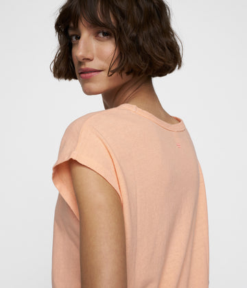 tee linen | peach