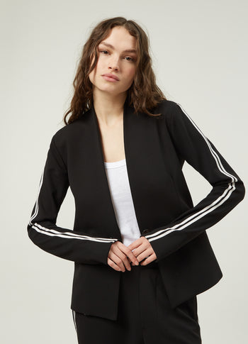 ballet blazer crepe | black
