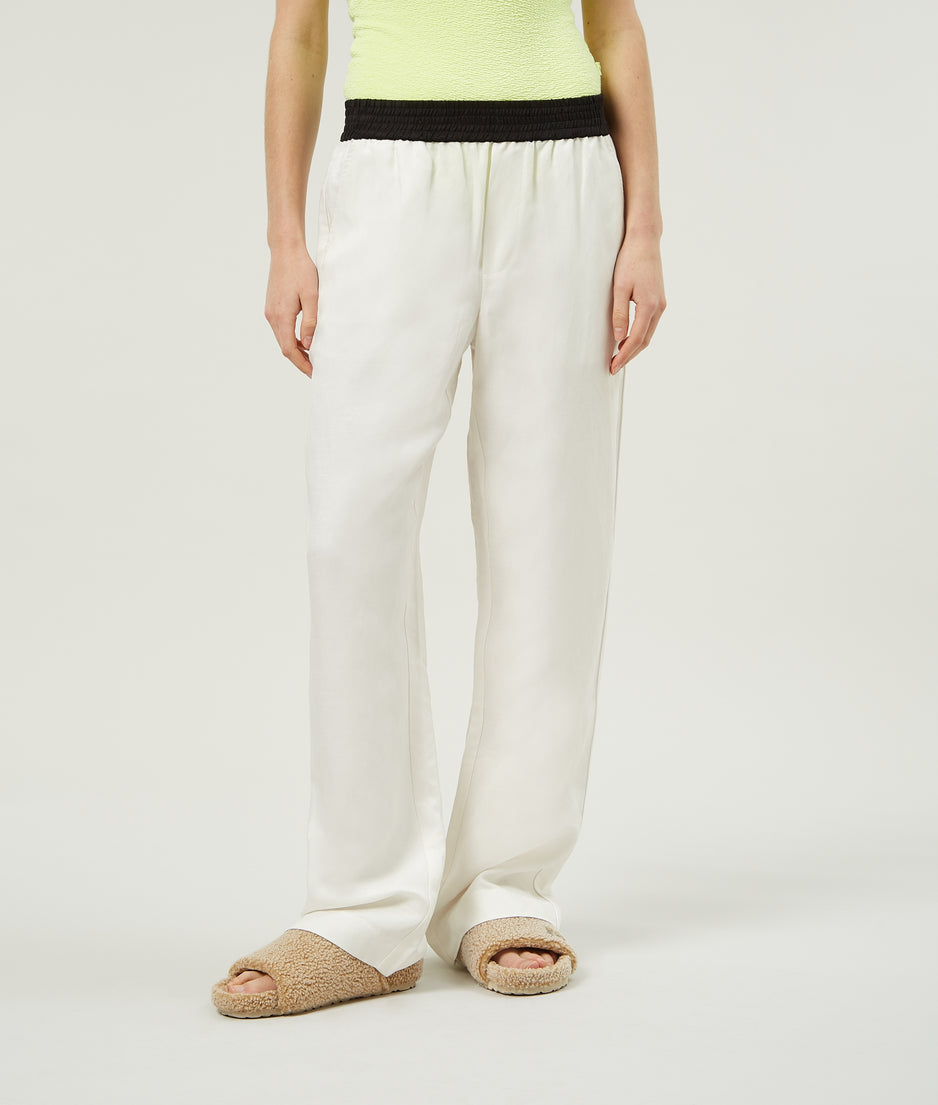 flowy pants | ecru