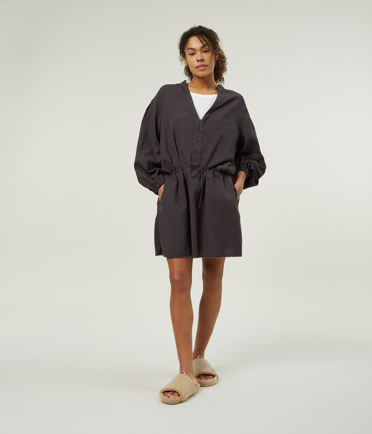 tunic dress waffle | grey raven
