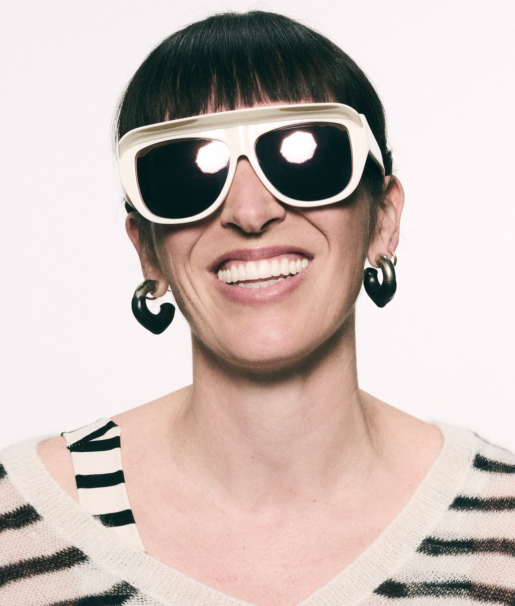 the statement sunglasses | ecru