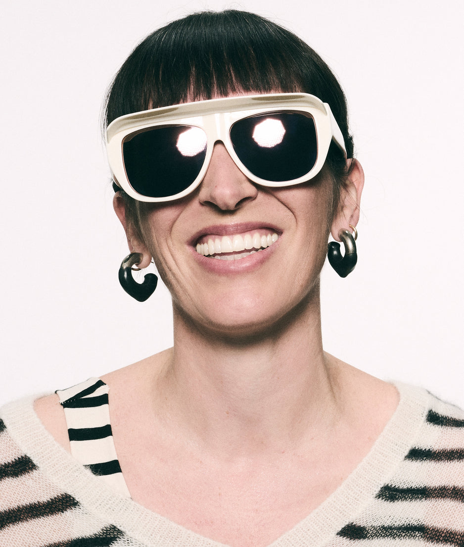 the statement sunglasses | ecru