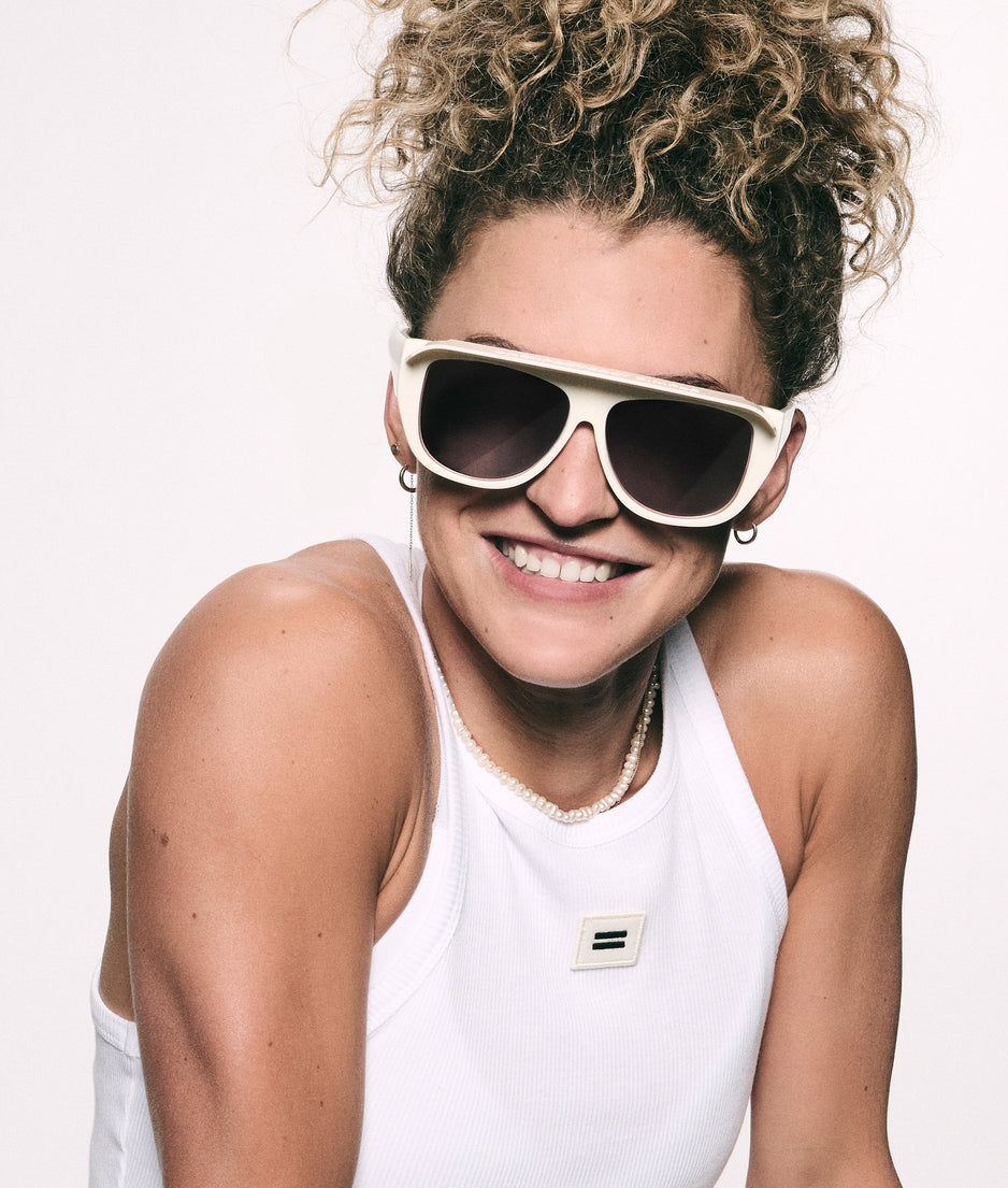 the statement sunglasses | ecru
