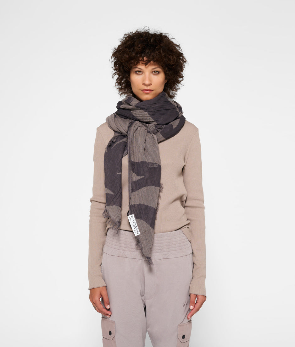 scarf zebra | warm taupe