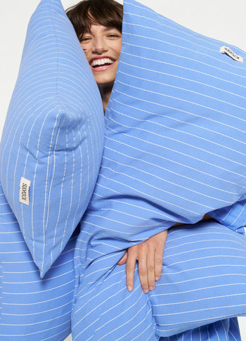 pillow stripe 40x60 | blue bell