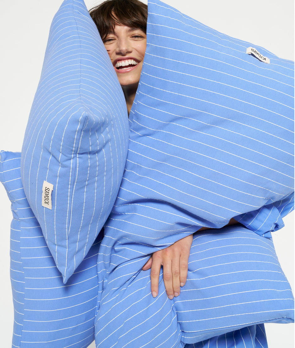 pillow stripe 40x60 | blue bell