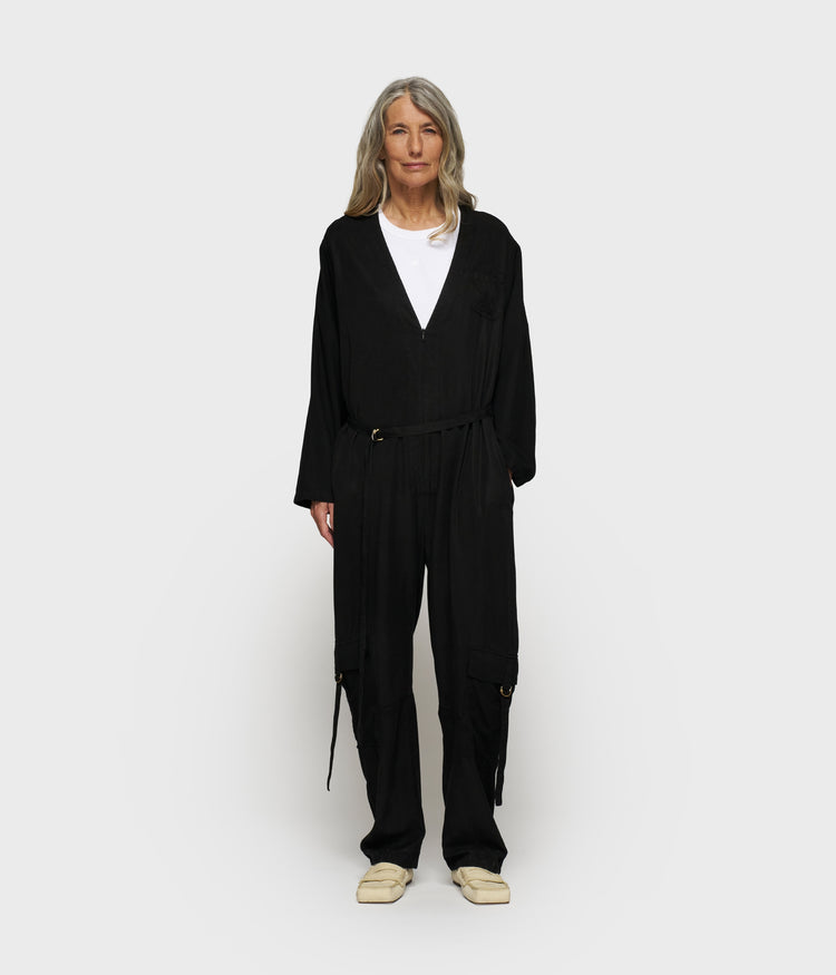 comfort jumpsuit tencel | black