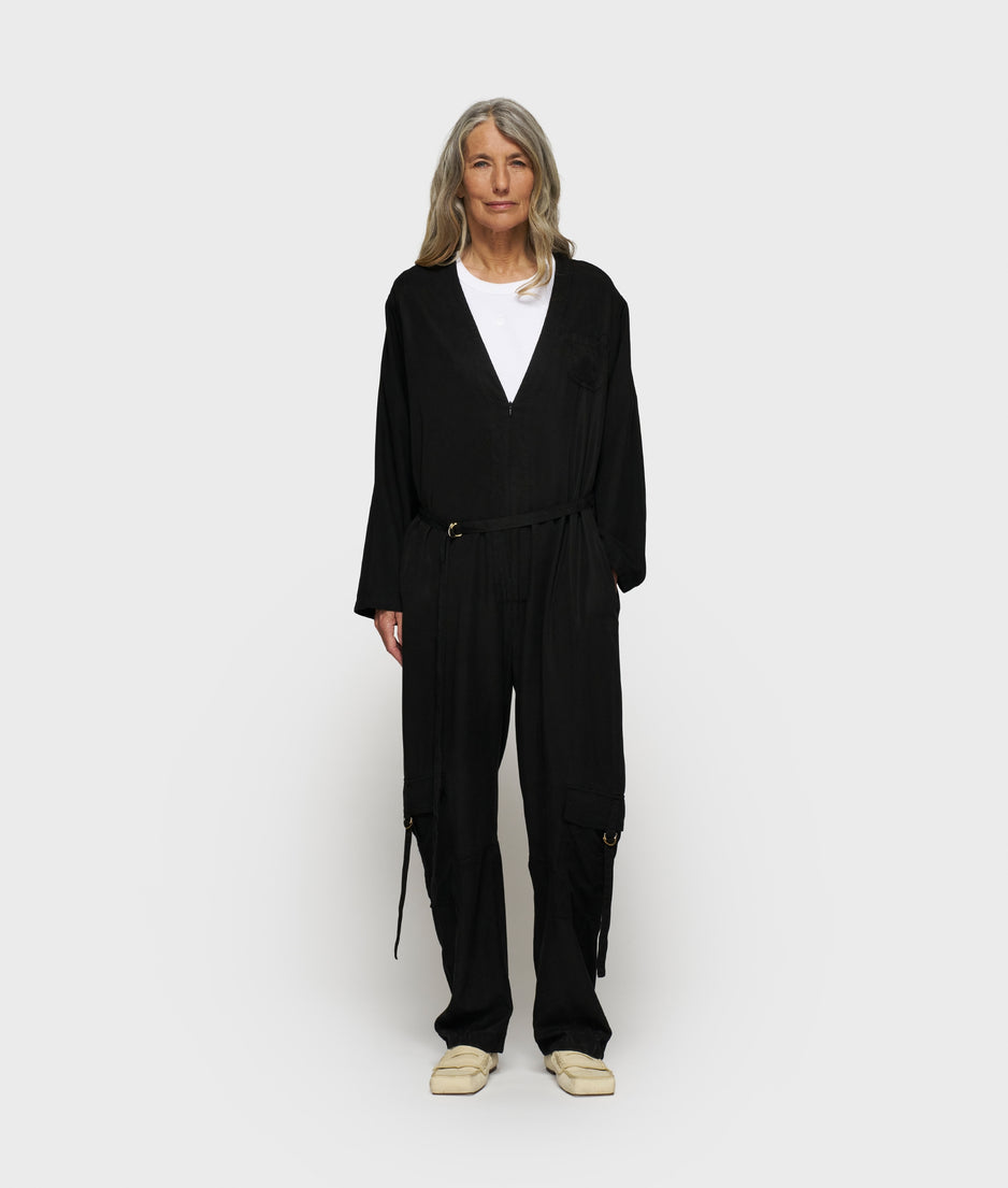 comfort jumpsuit tencel | black