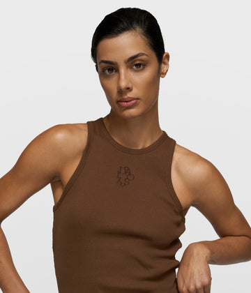 tank top rib | dark truffle