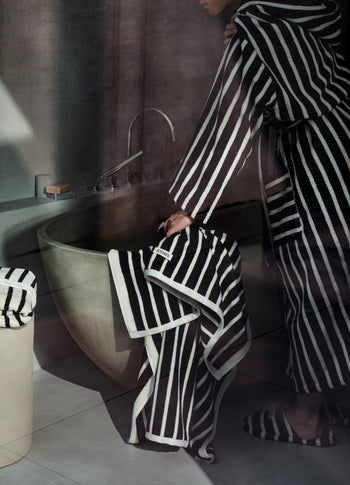 towel stripes | black/ecru