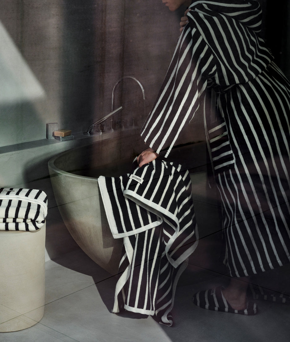 towel stripes | black/ecru