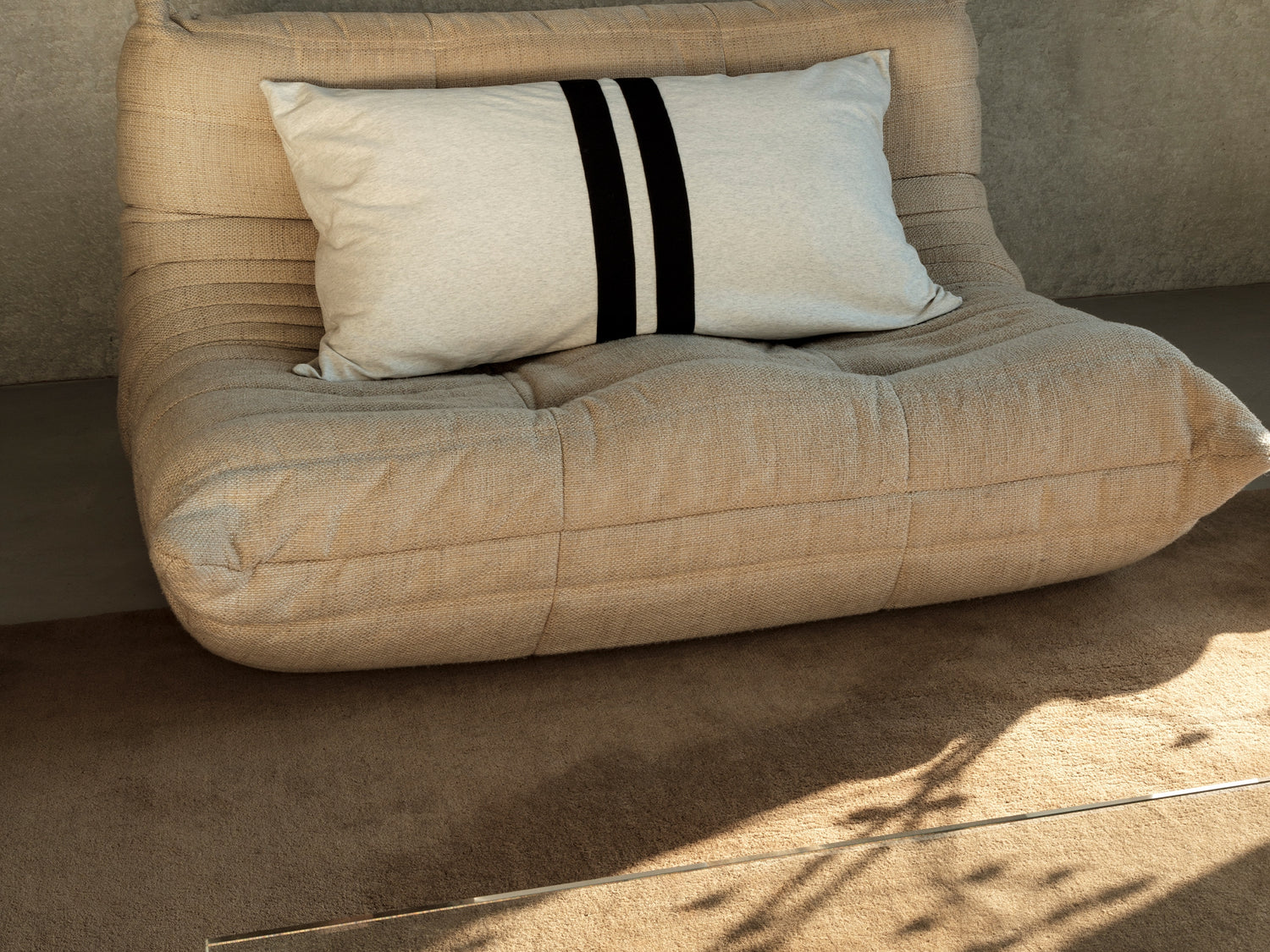 THE PILLOW COVER LONG | soft white melee