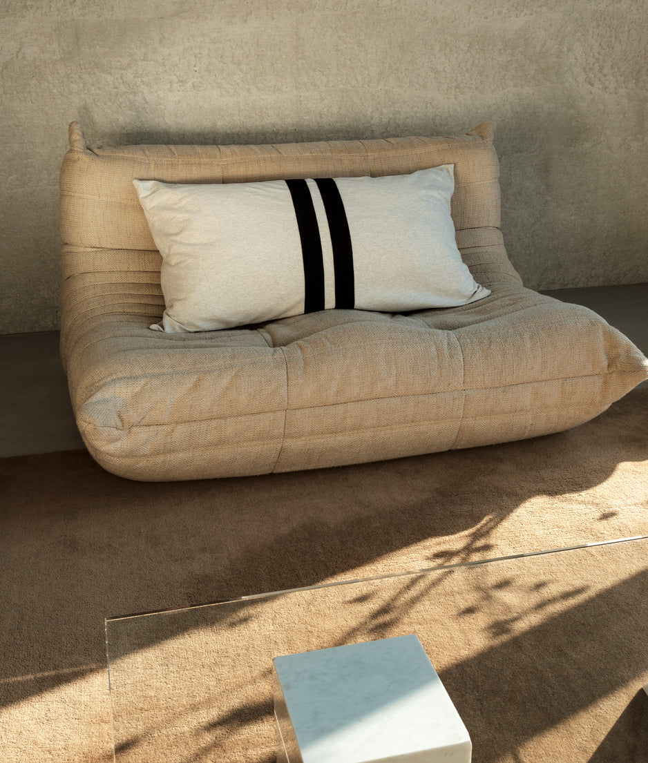 THE PILLOW COVER LONG | soft white melee