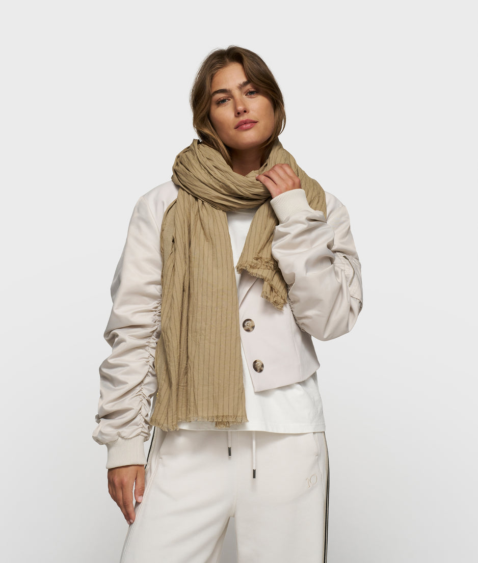 scarf pinstripe | earth