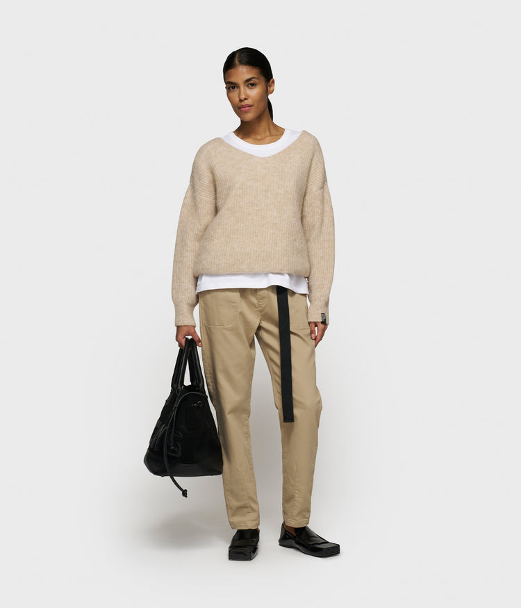 belted pants | earth