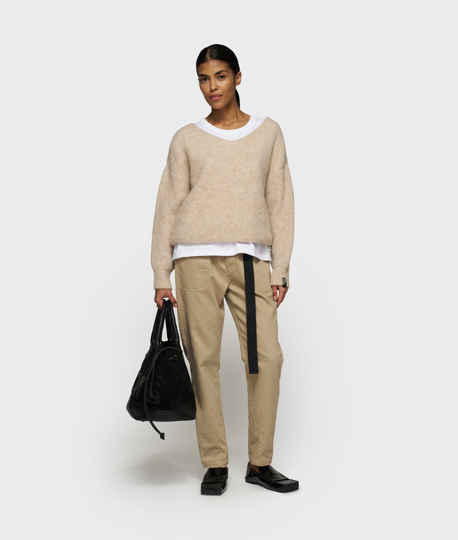 belted pants | earth
