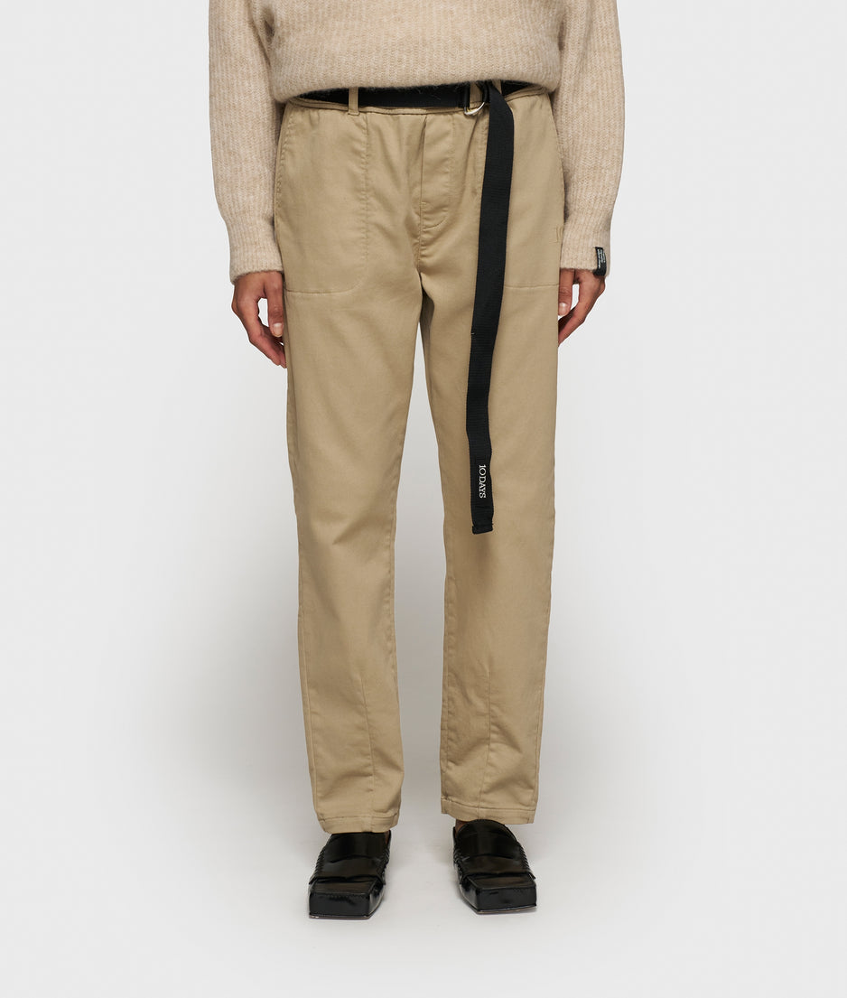 belted pants | earth