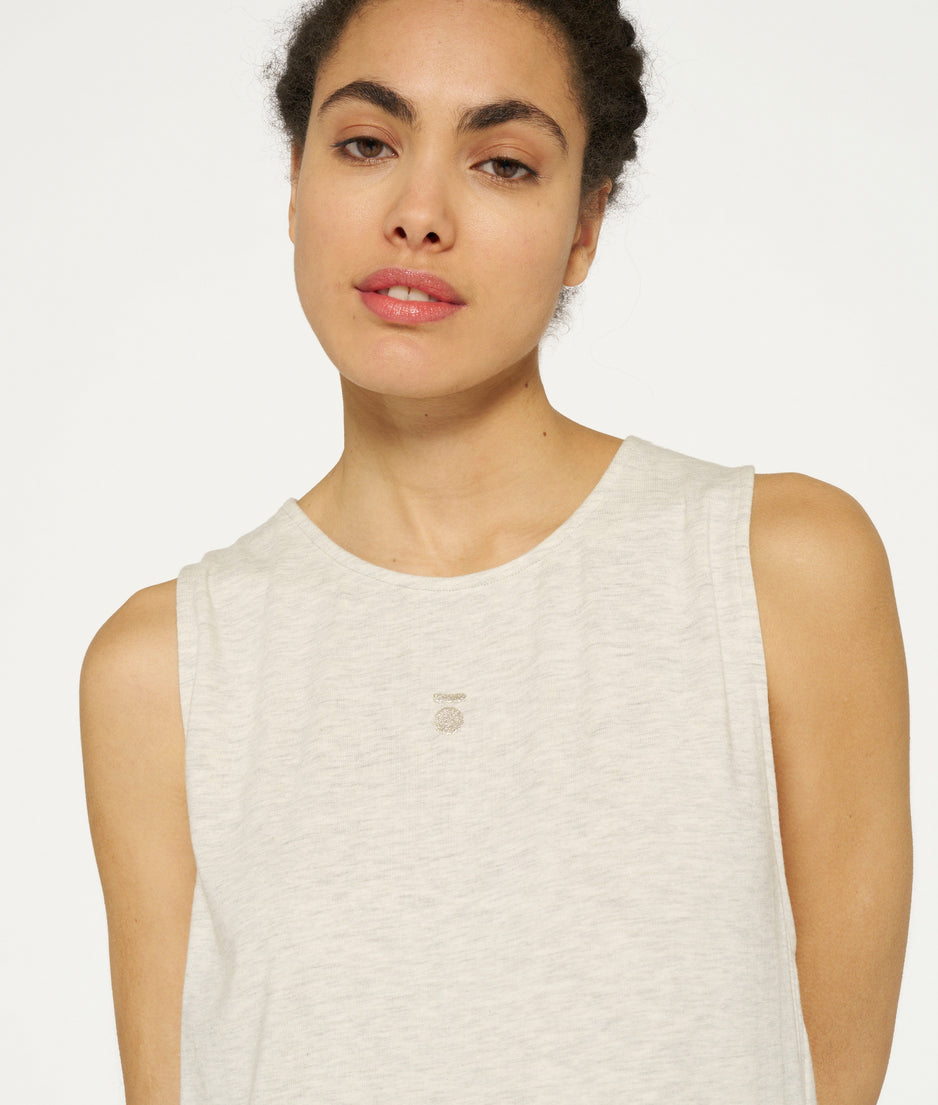 soft cinch back dress | soft white melee