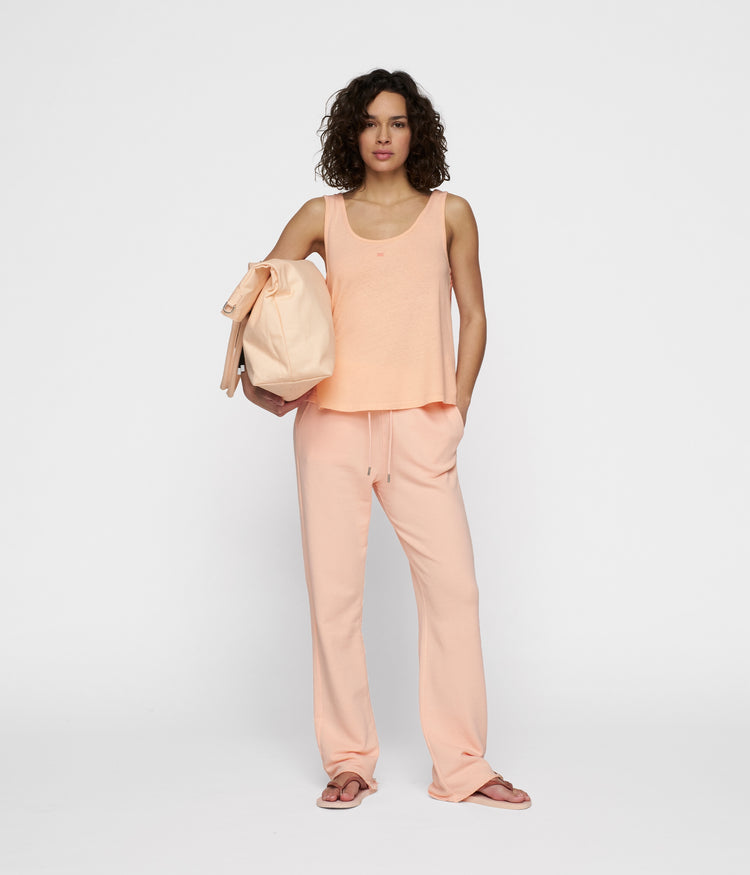 straight jogger | peach