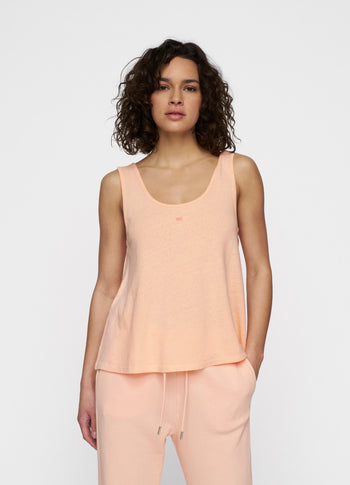 singlet linen | peach