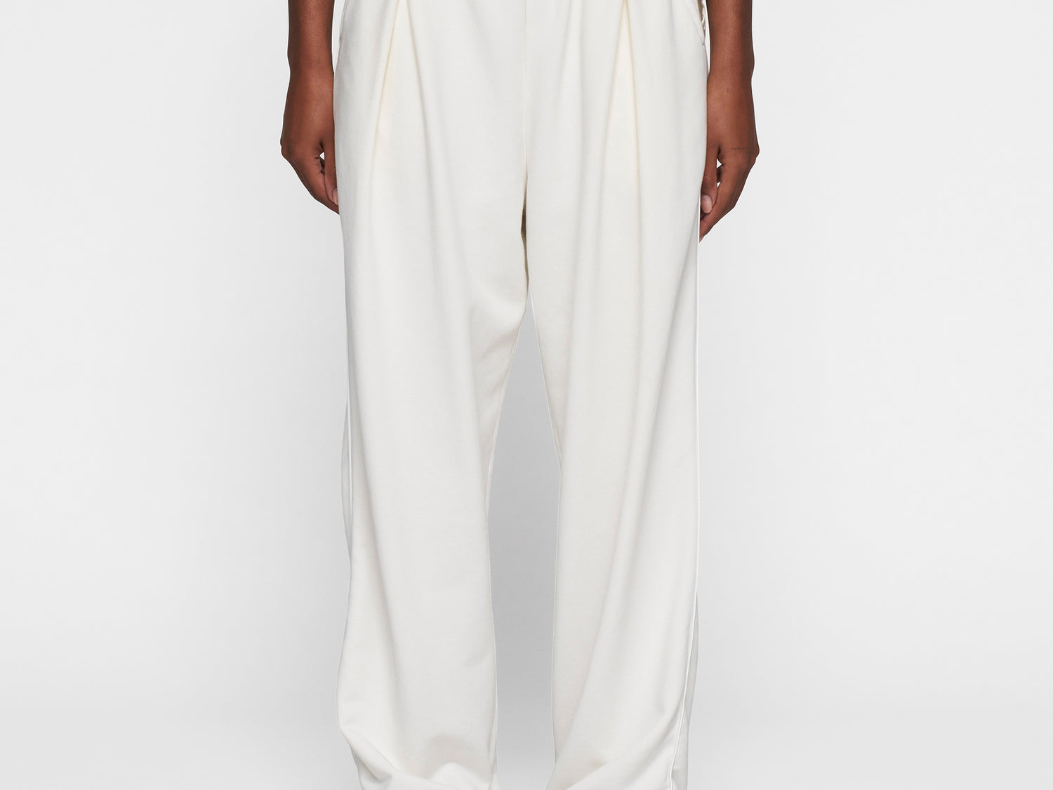 belt jogger | ecru
