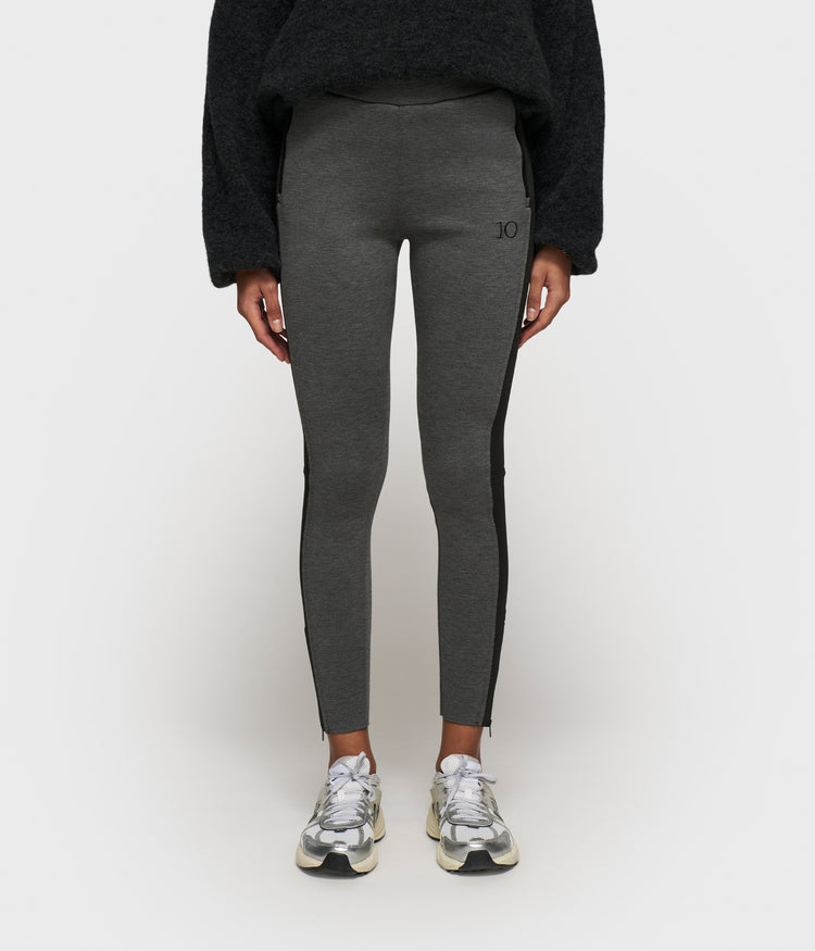 easy fitted pants scuba contrast | antra melee