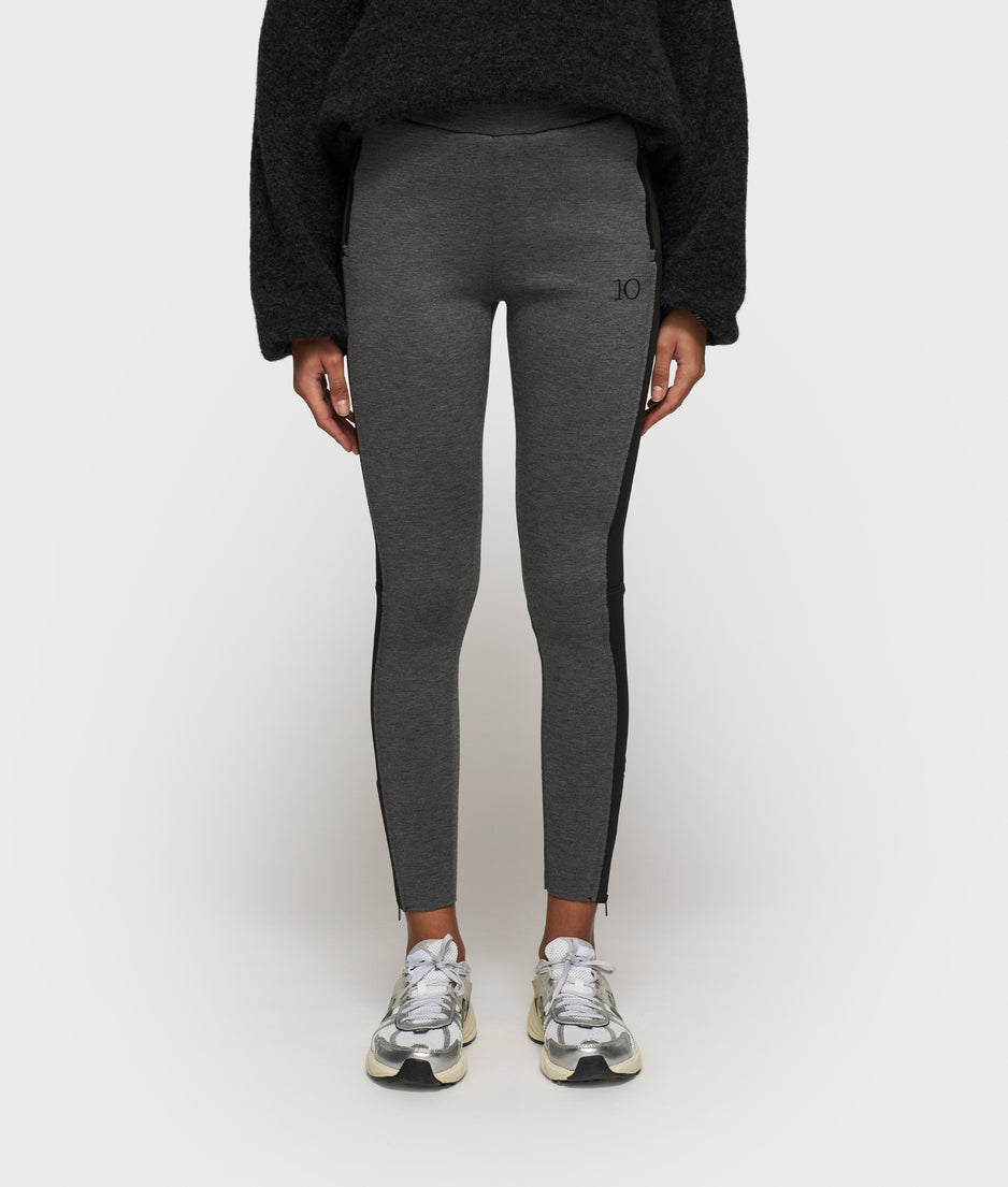 easy fitted pants scuba contrast | antra melee