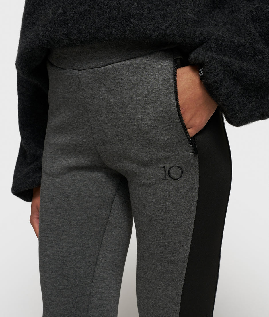 easy fitted pants scuba contrast | antra melee