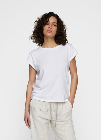 tee linen | white