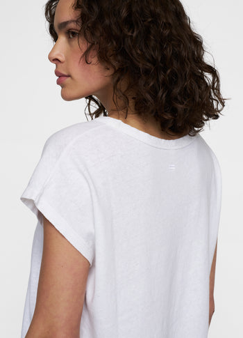 tee linen | white