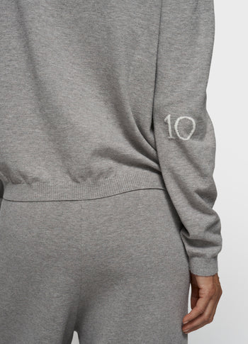 western knit pants | grey melee