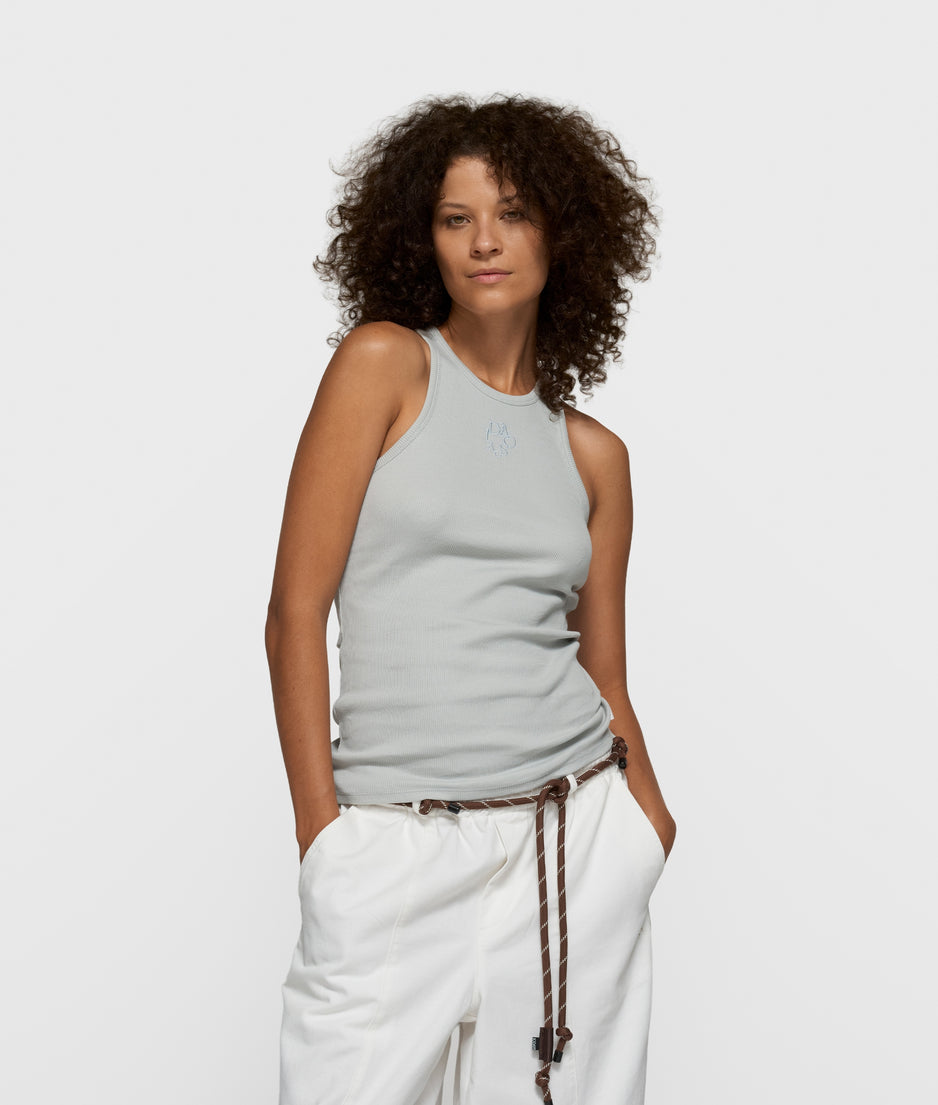 tank top rib | clean blue