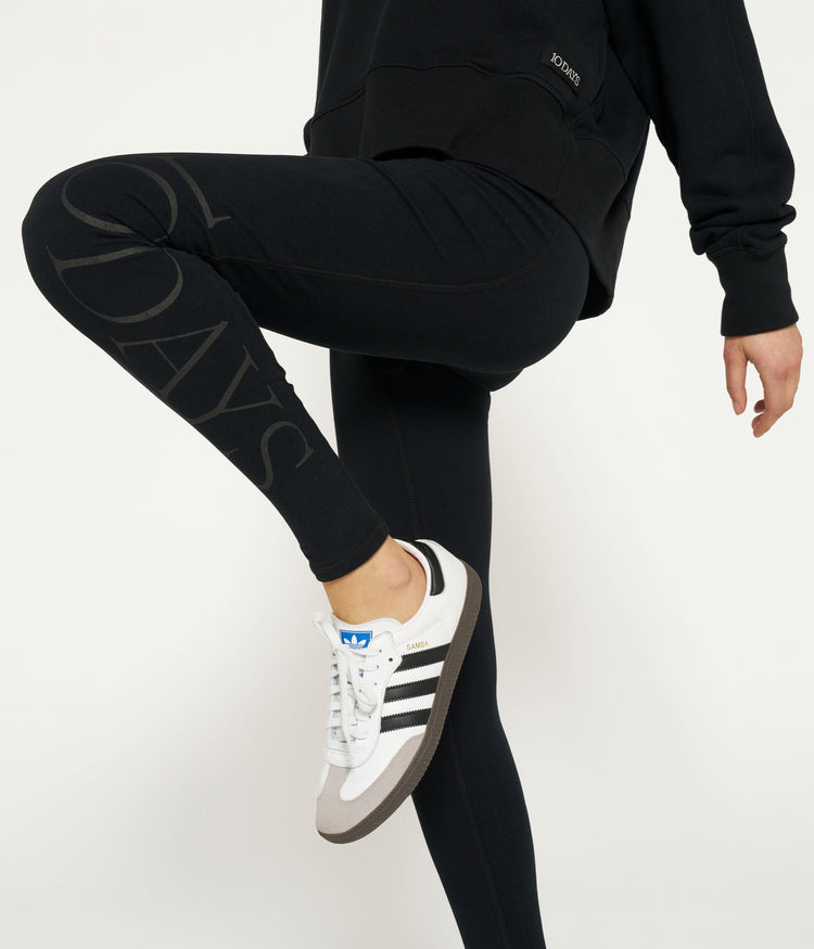 jersey yoga leggings | black